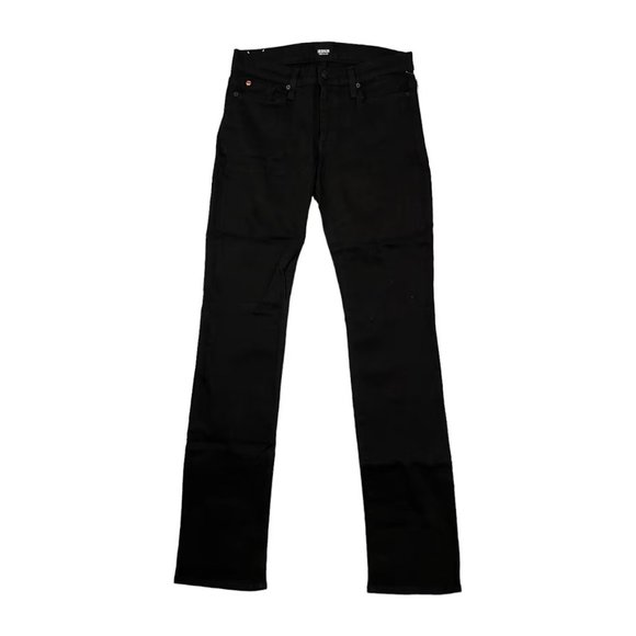 Hudson Jeans NWT Black Straight Leg Mid Rise Denim Jeans Women's 28 inch Waist - Picture 1 of 4
